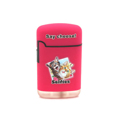 Easy Torch Say Cheese! Katzen Motiv Feuerzeug rosa Easy Torch Say Cheese! Katzen Motiv Feuerzeug rosa