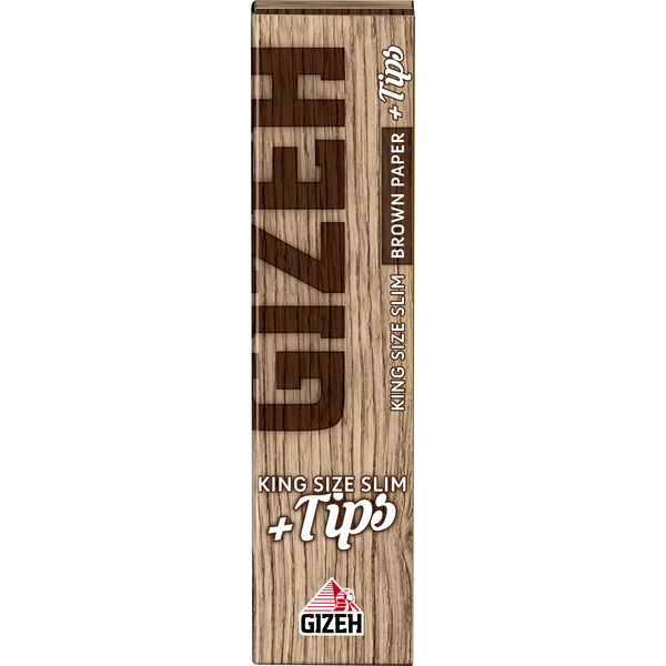 GIZEH Brown King Size Slim Zigarettenpapier + Filter Tips 34 Blättchen GIZEH Brown King Size Slim Zigarettenpapier + Filter Tips 34 Blättchen