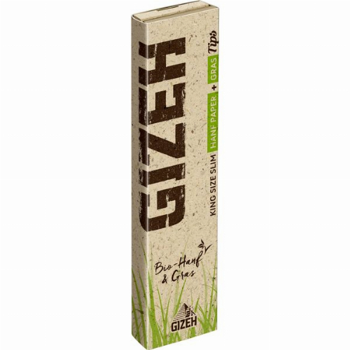 Gizeh Hanf+Gras King Size Slim+Tips 1x34 Blättchen+Tips Gizeh Hanf+Gras King Size Slim+Tips 1x34 Blättchen+Tips