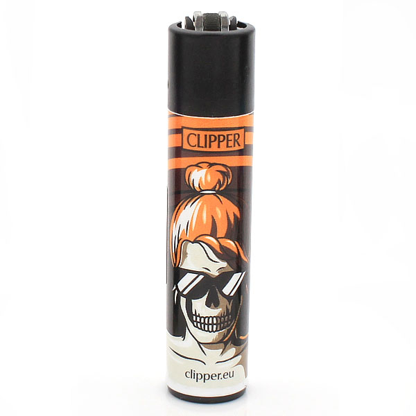 Clipper Feuerzeug Skulls 18 Orange 3v4 Clipper Feuerzeug Skulls 18 Orange 3v4