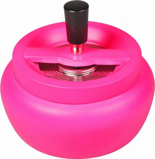 Drehaschenbecher bauchig neon pink 13 cm Drehaschenbecher bauchig neon pink 13 cm