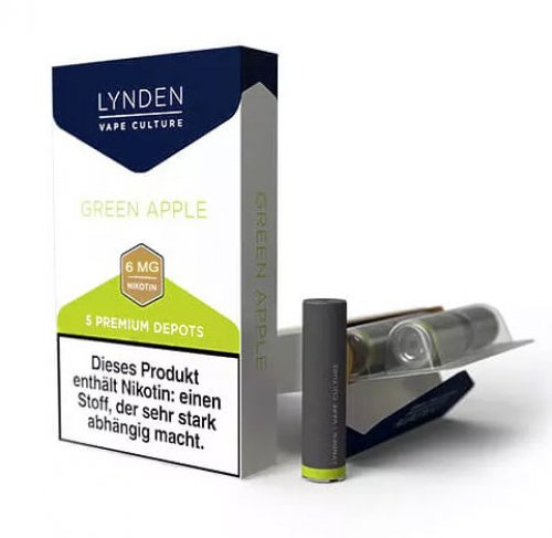 LYNDEN Depots Green Apple 6 mg Nikotin LYNDEN Depots Green Apple 6 mg Nikotin