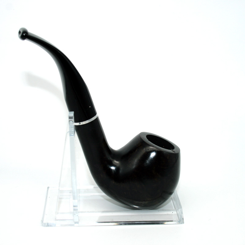 Pfeife Jean Claude, braun-schwarz marmoriert, Ball, Bent Pfeife Jean Claude, braun-schwarz marmoriert, Ball, Bent