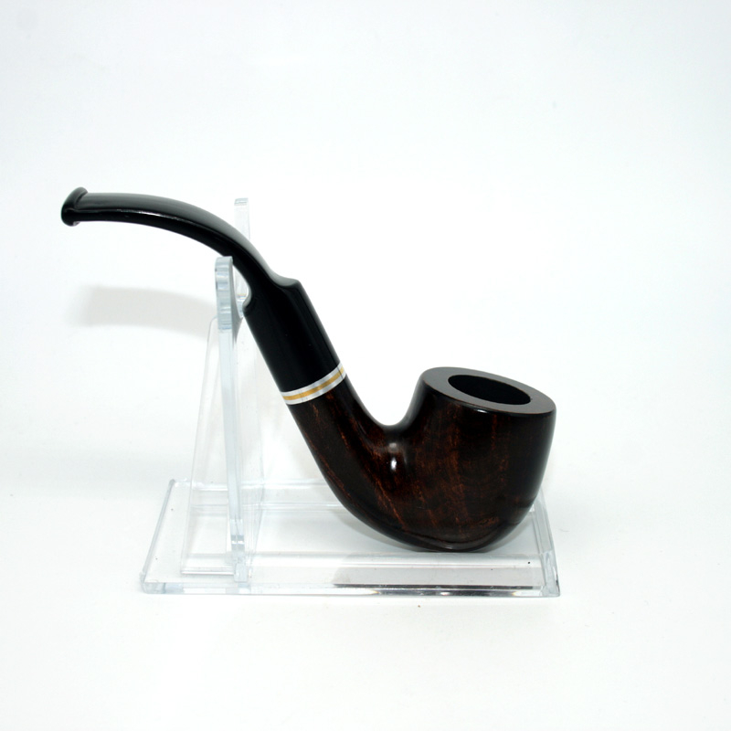 Pfeife Jean Claude, braun-schwarz Maserung, Bent Pfeife Jean Claude, braun-schwarz Maserung, Bent