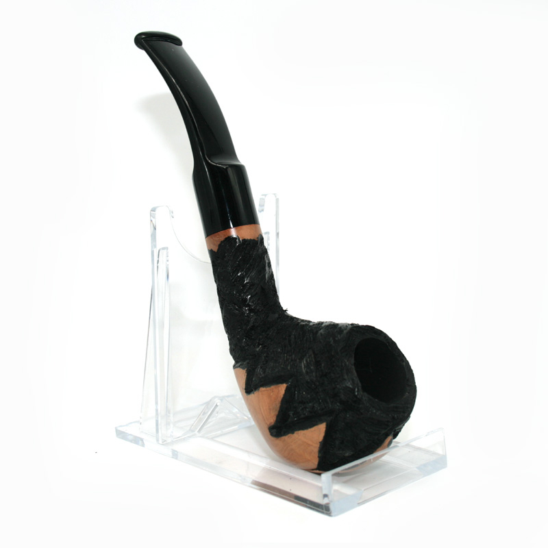 Pfeife Jean Claude Flower schwarz-hellbraun Pfeife Jean Claude Flower schwarz-hellbraun