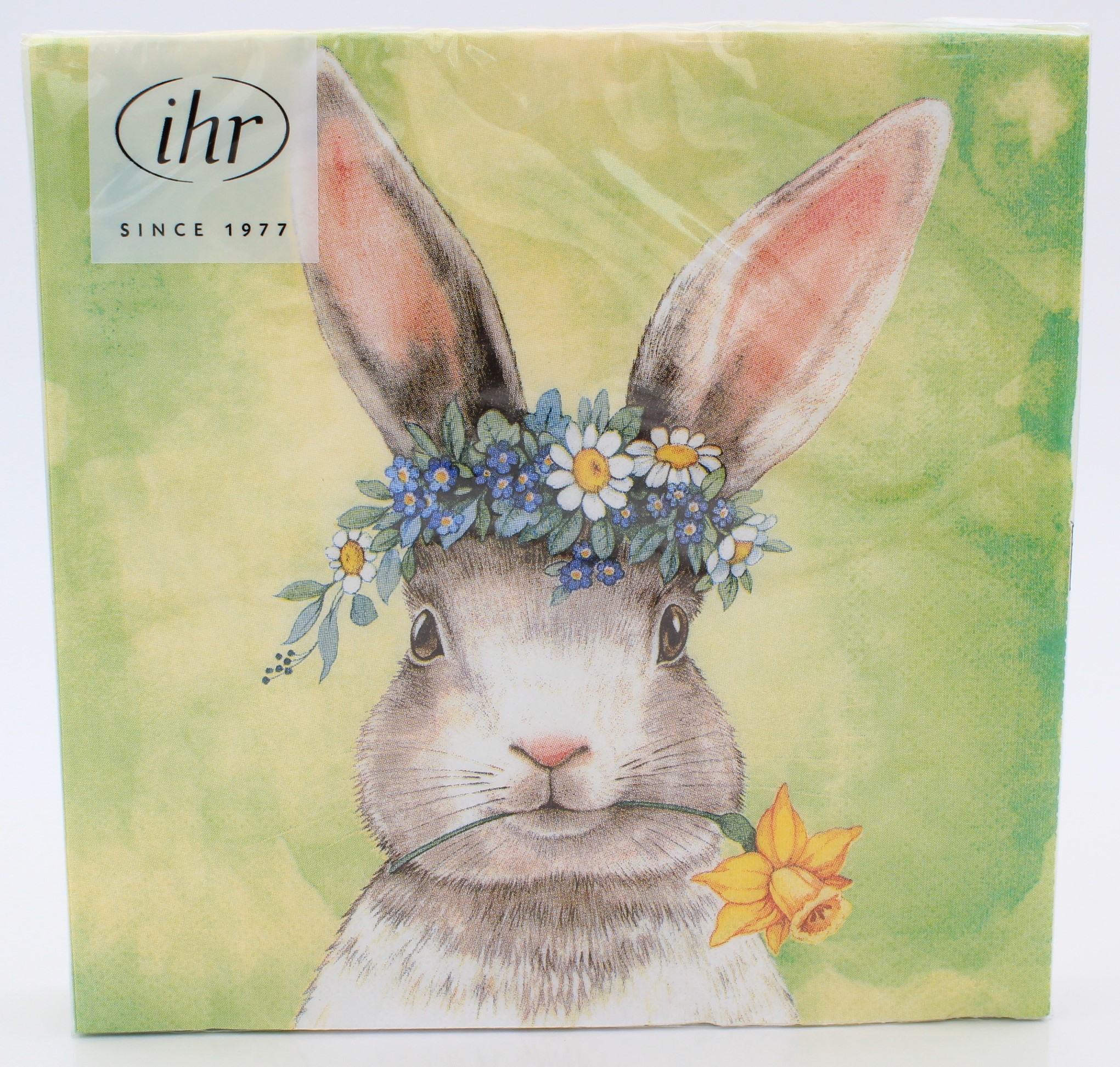 Serviette Hase auf Wiese Serviette Hase auf Wiese