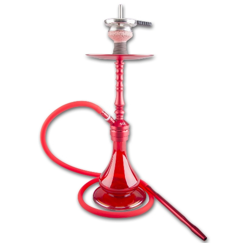 SMOKEME Six Wasserpfeife rot 1 Anschluss 60 cm SMOKEME Six Wasserpfeife rot 1 Anschluss 60 cm