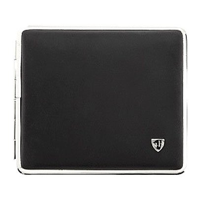 vom Hofe Zigaretten Etui Leder Mountain Schwarz-Silberrand vom Hofe Zigaretten Etui Leder Mountain Schwarz-Silberrand