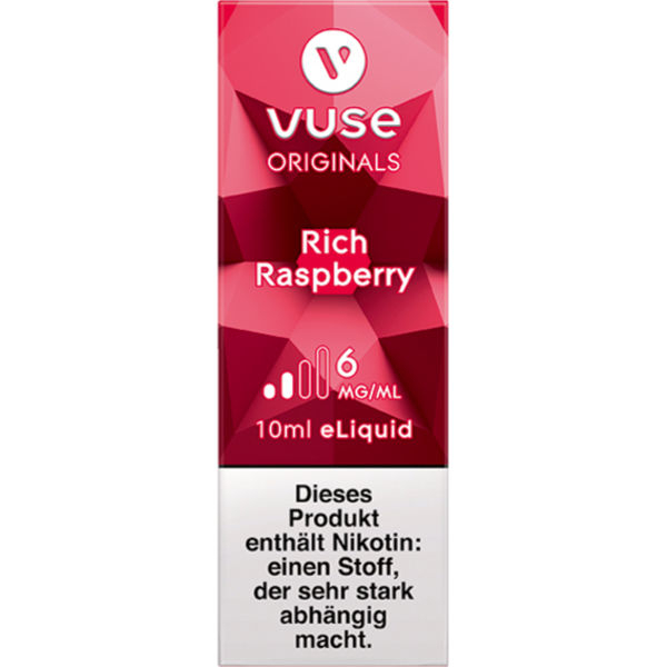 Vuse Bottle Rich Raspberry 6 mg Nikotin Vuse Bottle Rich Raspberry 6 mg Nikotin