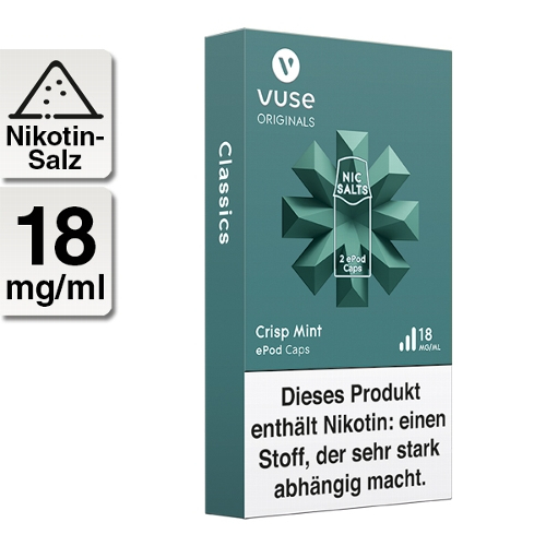 Vuse ePOD Caps Crisp Mint 18mg Vuse ePOD Caps Crisp Mint 18mg