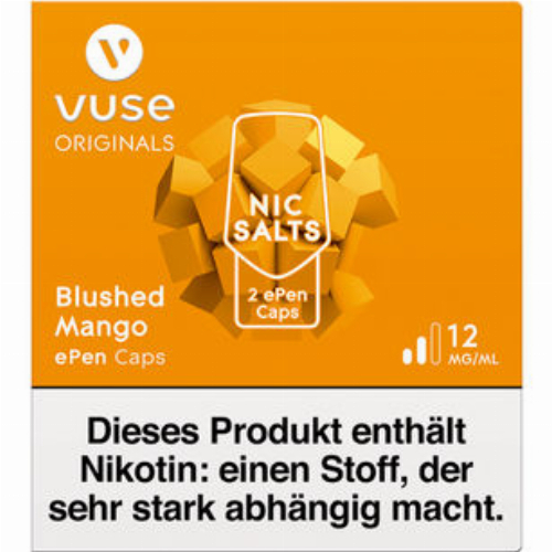 Vuse ePen Caps Blushed Mango 12mg Nikotin Vuse ePen Caps Blushed Mango 12mg Nikotin