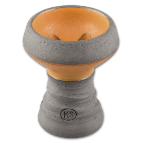 Wasserpfeifen Ersatzkopf KS Apps grau / orange 7,5 cm Wasserpfeifen Ersatzkopf KS Apps grau / orange 7,5 cm