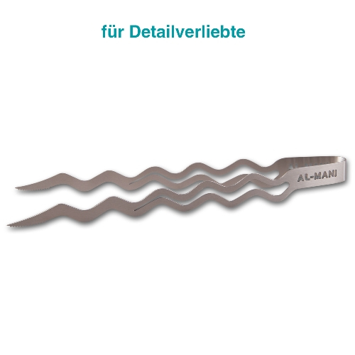 Wasserpfeifen Kohlezange Wave 30 cm Edelstahl