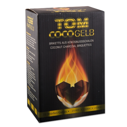 Wasserpfeifenkohle Kokosnuss TOM Cococha Gelb 1 kg Wasserpfeifenkohle Kokosnuss TOM Cococha Gelb 1 kg
