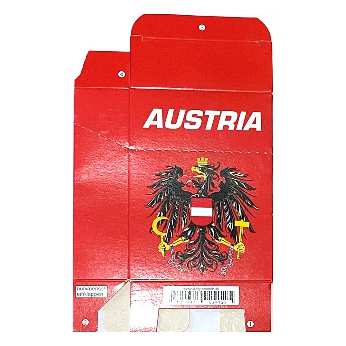 Zigaretten-Faltschachtel Austria Motiv Adler 25er Zigaretten-Faltschachtel Austria Motiv Adler 25er
