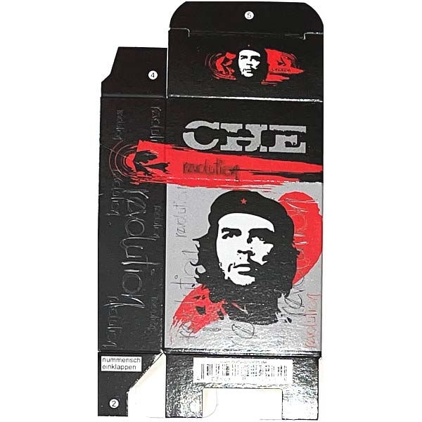 Zigaretten-Faltschachtel Che Revolution schwarz 20er Zigaretten-Faltschachtel Che Revolution schwarz 20er