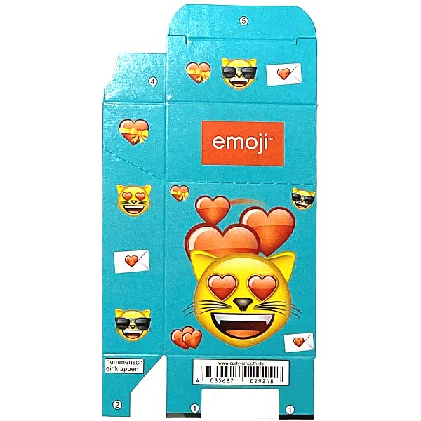 Zigaretten-Faltschachtel emoji Katze Motiv 20er Zigaretten-Faltschachtel emoji Katze Motiv 20er
