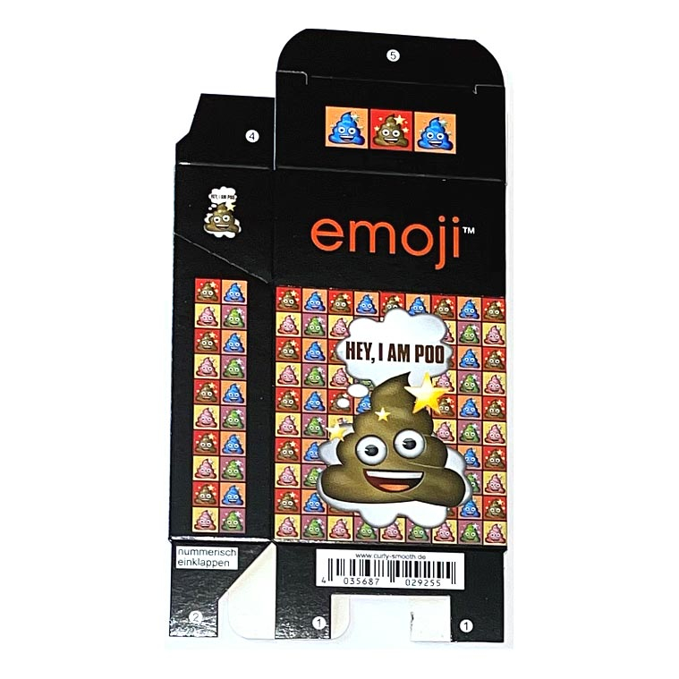 Zigaretten-Faltschachtel emoji Poo Motiv 20er Zigaretten-Faltschachtel emoji Poo Motiv 20er