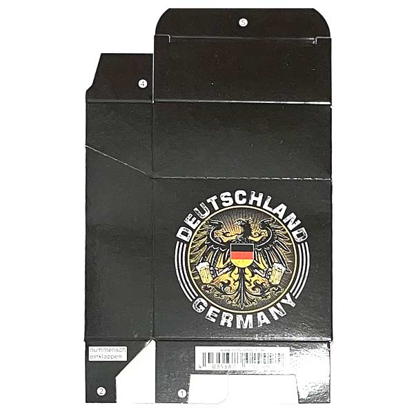 Zigaretten-Faltschachtel Germany Adler schwarz Motiv 25er Zigaretten-Faltschachtel Germany Adler schwarz Motiv 25er
