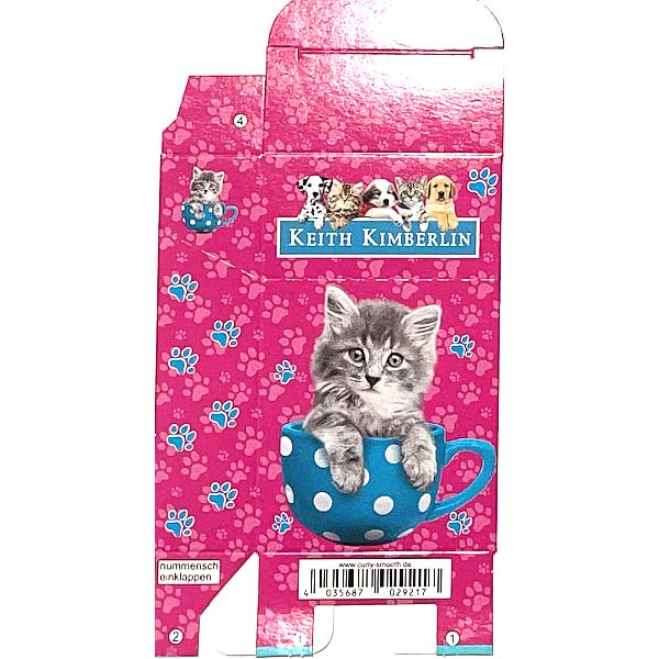 Zigaretten-Faltschachtel Keith Kimberlin Katze-Rosa Motiv 25er Zigaretten-Faltschachtel Keith Kimberlin Katze-Rosa Motiv 25er