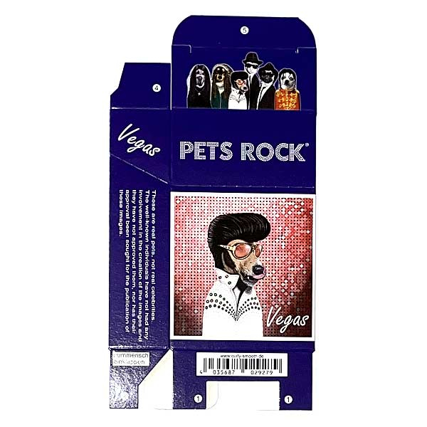 Zigaretten-Faltschachtel Pets Rock Vegas Motiv 20er Zigaretten-Faltschachtel Pets Rock Vegas Motiv 20er