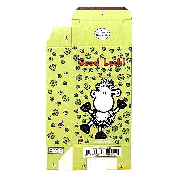 Zigaretten-Faltschachtel sheepworld Good Luck Motiv 25er Zigaretten-Faltschachtel sheepworld Good Luck Motiv 25er
