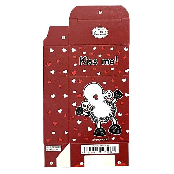 Zigaretten-Faltschachtel sheepworld Kiss me Motiv 20er Zigaretten-Faltschachtel sheepworld Kiss me Motiv 20er