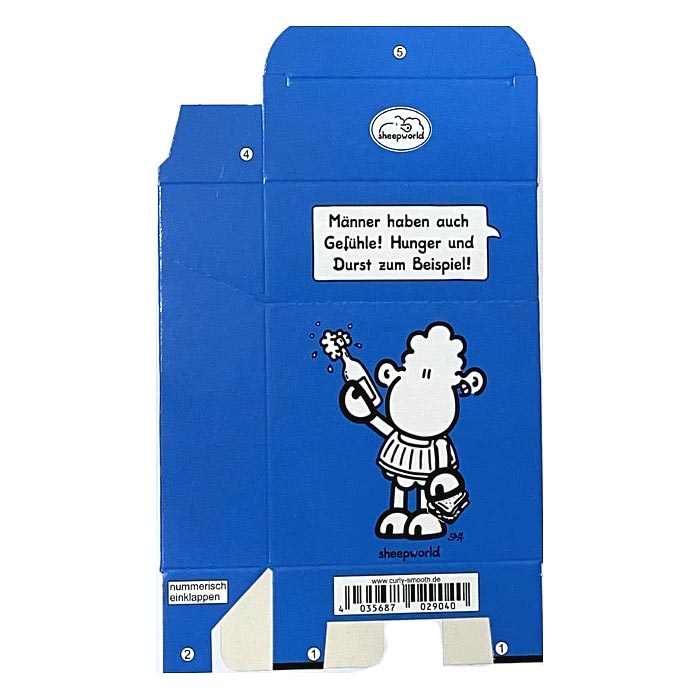 Zigaretten-Faltschachtel sheepworld Männer haben auch Gefühle! Hunger und Durst zum Beispiel! Motiv 25er Zigaretten-Faltschachtel sheepworld Männer haben auch Gefühle! Hunger und Durst zum Beispiel! Motiv 25er