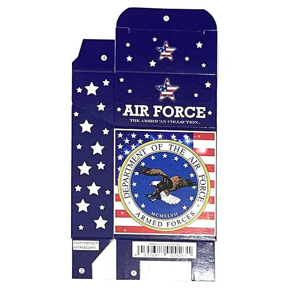 Zigarettenfaltschachtel USA Air Force Motiv 20er Zigarettenfaltschachtel USA Air Force Motiv 20er