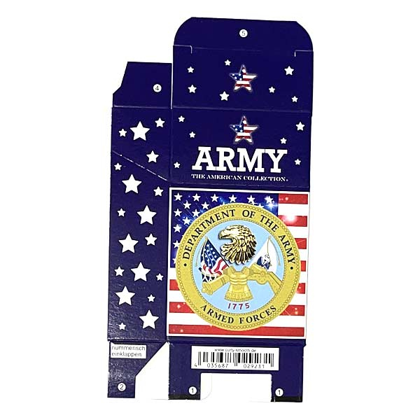Zigaretten-Faltschachtel USA Army Motiv 20er Zigaretten-Faltschachtel USA Army Motiv 20er