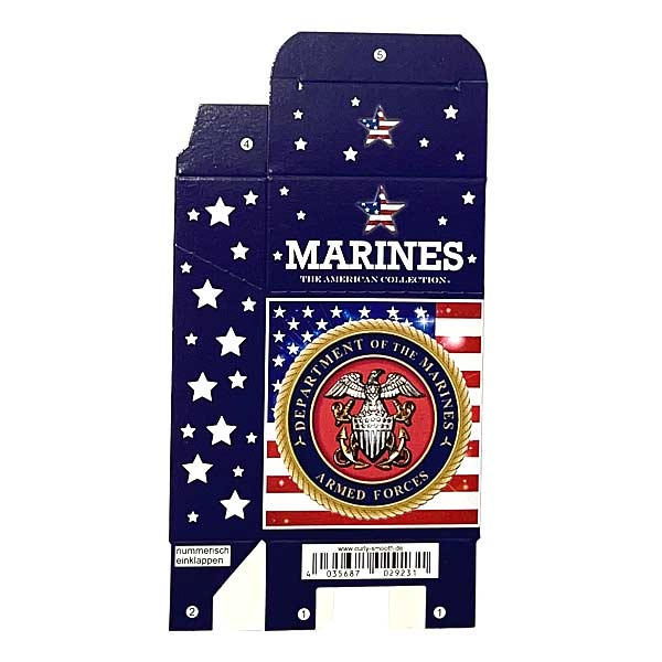 Zigaretten-Faltschachtel USA Marines Motiv 20er Zigaretten-Faltschachtel USA Marines Motiv 20er