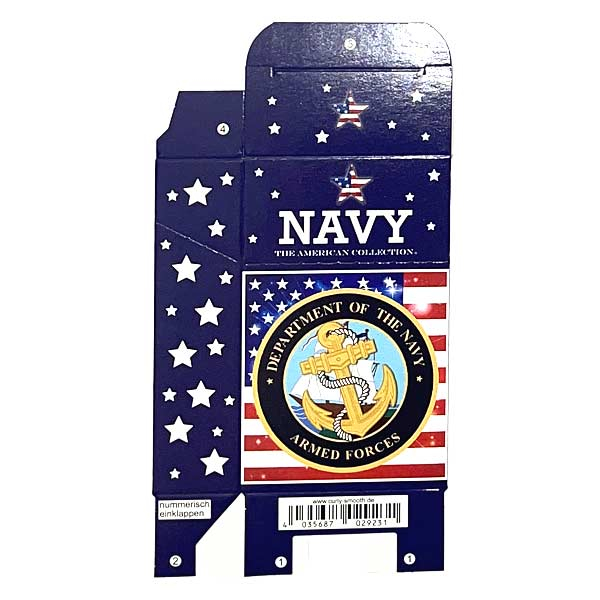 Zigaretten-Faltschachtel USA Navy Motiv 20er Zigaretten-Faltschachtel USA Navy Motiv 20er