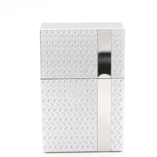 Zigarettenbox Kunststoff Champ Diamond Silber Zigarettenbox Kunststoff Champ Diamond Silber