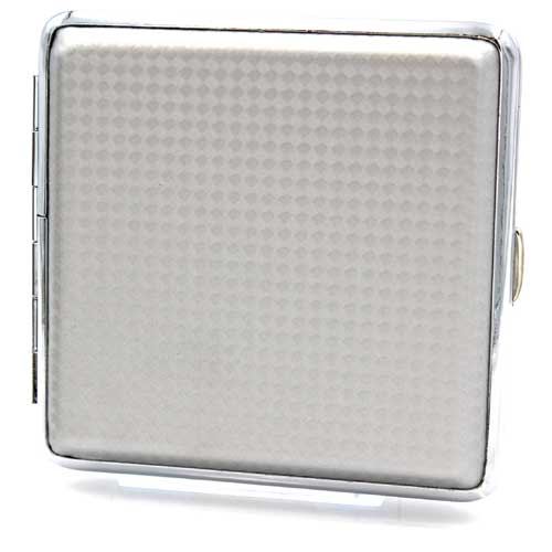 Zigarettenetui Kunstleder Diamond Silber Zigarettenetui Kunstleder Diamond Silber