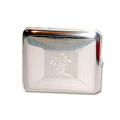 Zigarettenetui Metall mit Chinesischen Schriftzeichen Zigarettenetui Metall mit Chinesischen Schriftzeichen
