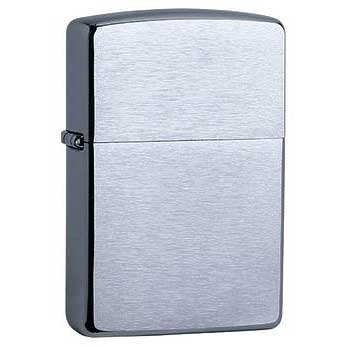Zippo Feuerzeug Chrome Gebürstet Zippo Feuerzeug Chrome Gebürstet