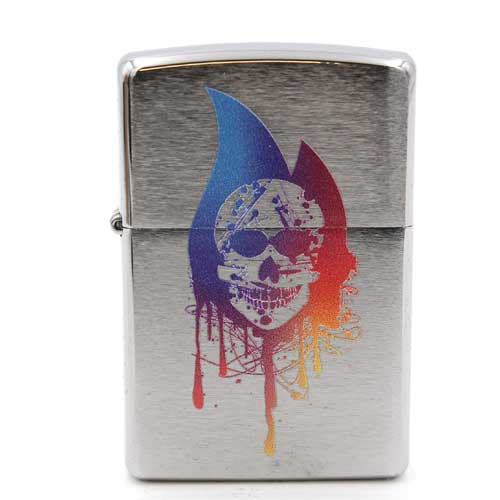 Zippo Feuerzeug Skull Flame Zippo Feuerzeug Skull Flame
