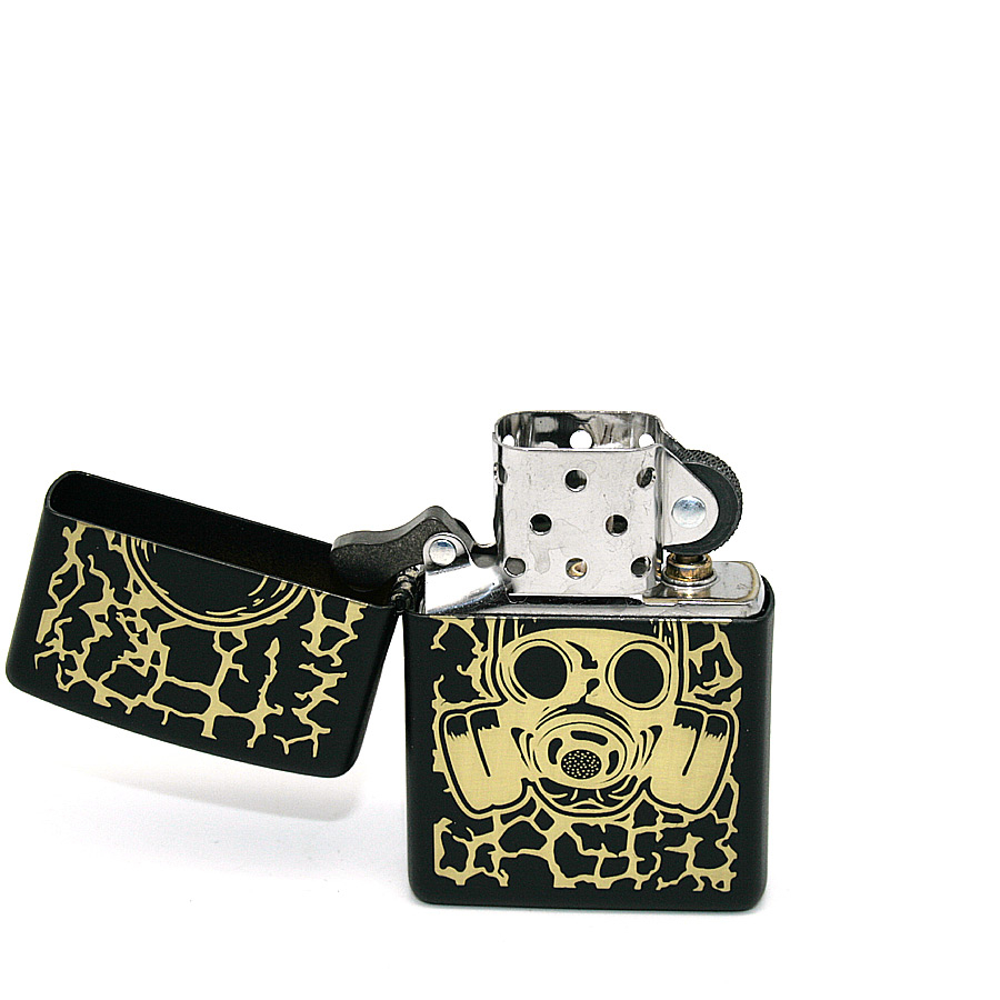 Zippo Feuerzeug Skull Gas Mask Black matt Zippo Feuerzeug Skull Gas Mask Black matt