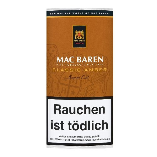 Mac Baren Pfeifentabak Classic Amber 50g Päckchen Mac Baren Pfeifentabak Classic Amber 50g Päckchen