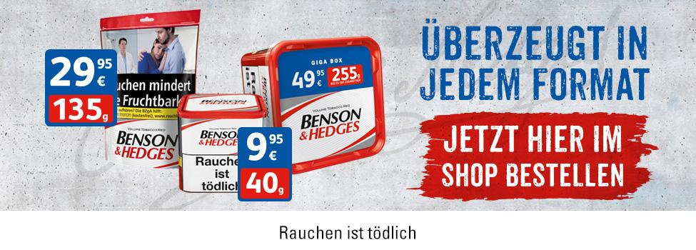 Benson & Hedges Tabak online bestellen!