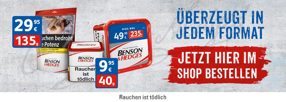 Benson & Hedges Tabak zum Drehen und Stopfen online kaufen