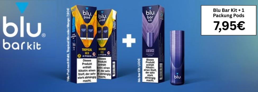 Blu Bar Pods - Gerät mit 2 Pods - 8,95 Euro