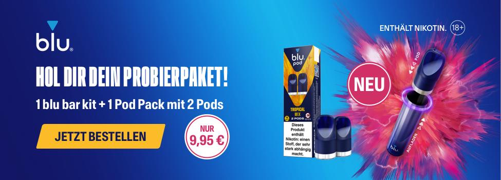 Blu Bar Pods Aktion - Gerät mit Pod für nur 9,95 €