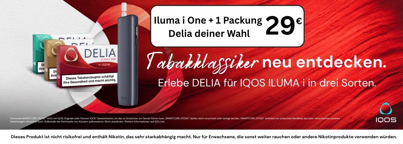 Iluma i und Delia Tabaksticks für nur 29 Euro online kaufen
