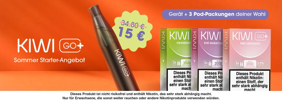 Kiwi Go+ Sommer Starter Angebot für nur 15 Euro