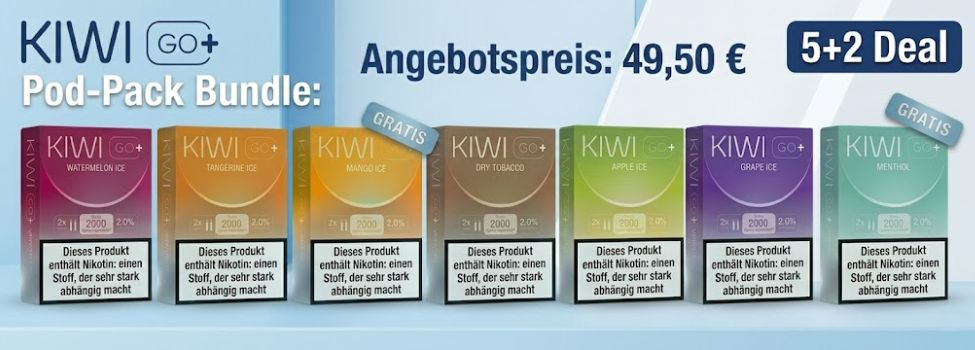 Kiwi Go Plus 5 und 2 Aktion