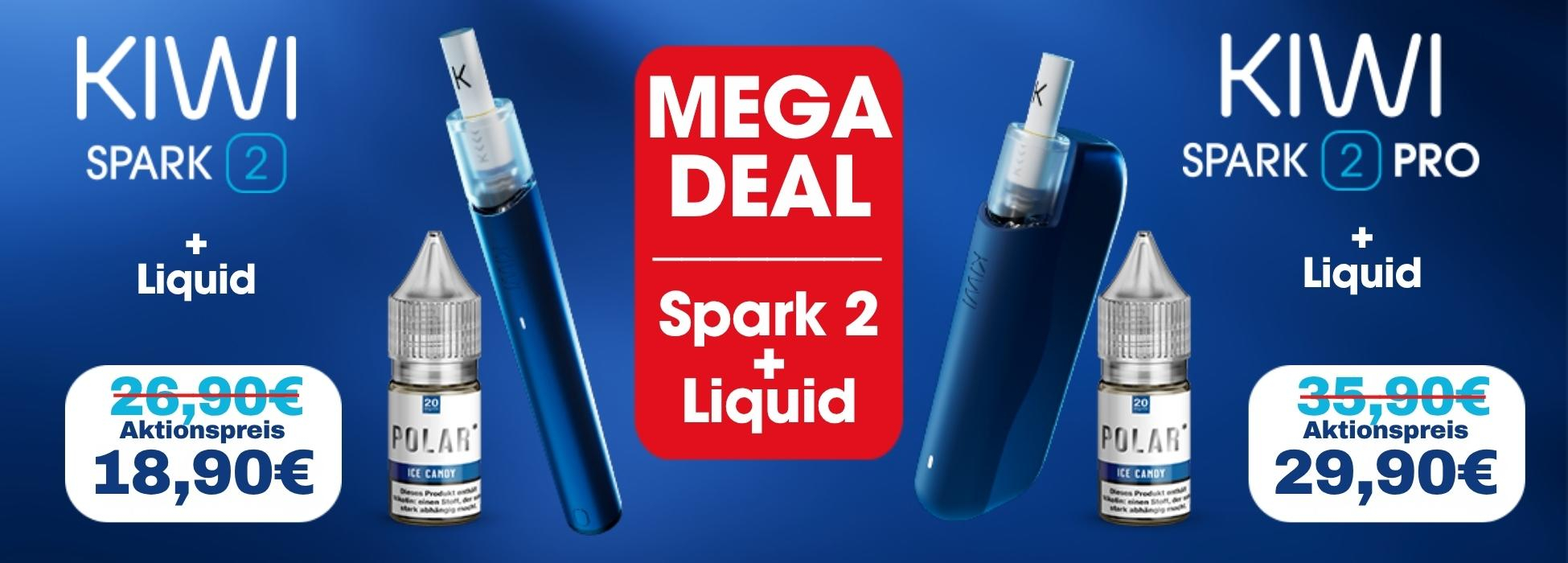 KIWI Spark 2 Aktion - Kaufe 1 Gerät und erhalte 1 Polar Liquid Gratis