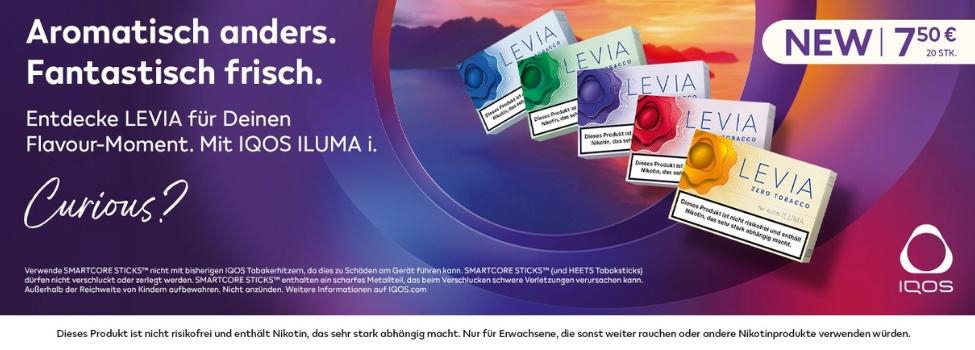 NEU: LEVIA Nikotinsticks - Tabakfeie Rauch Sticks für die IQOS ILUMA