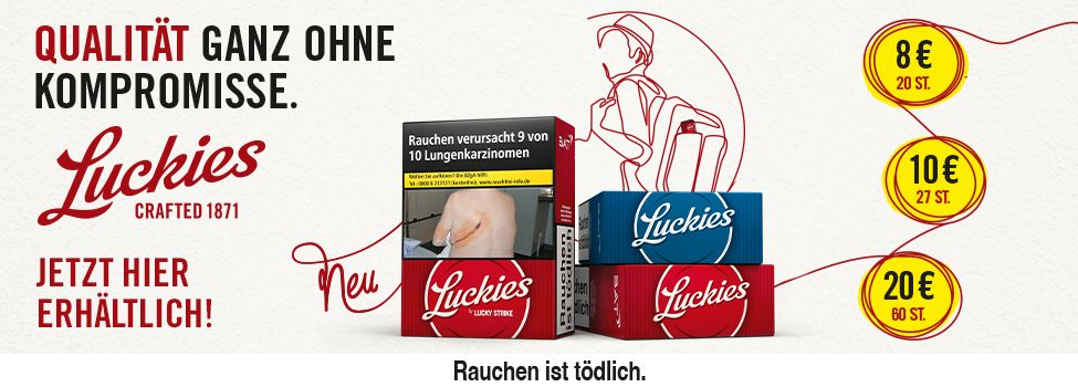 Luckies Crafted 1871 - Preiswerte Lucky Strike Zigaretten