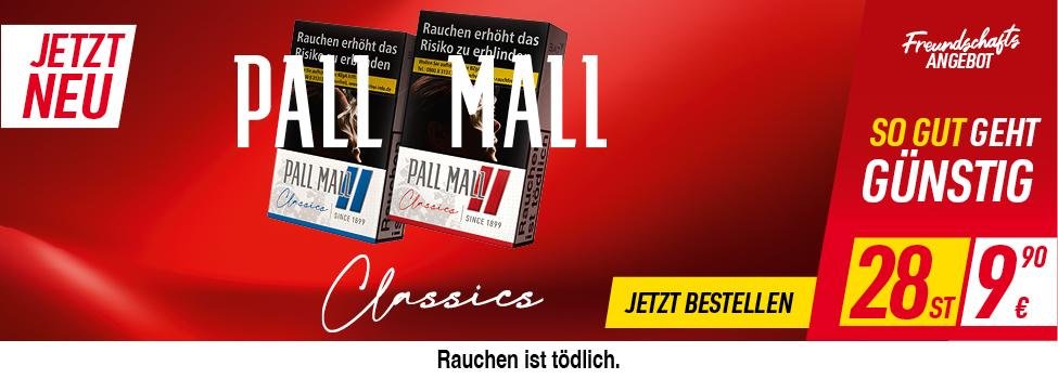 Pall Mall Zigaretten - Neu als Classic Serie